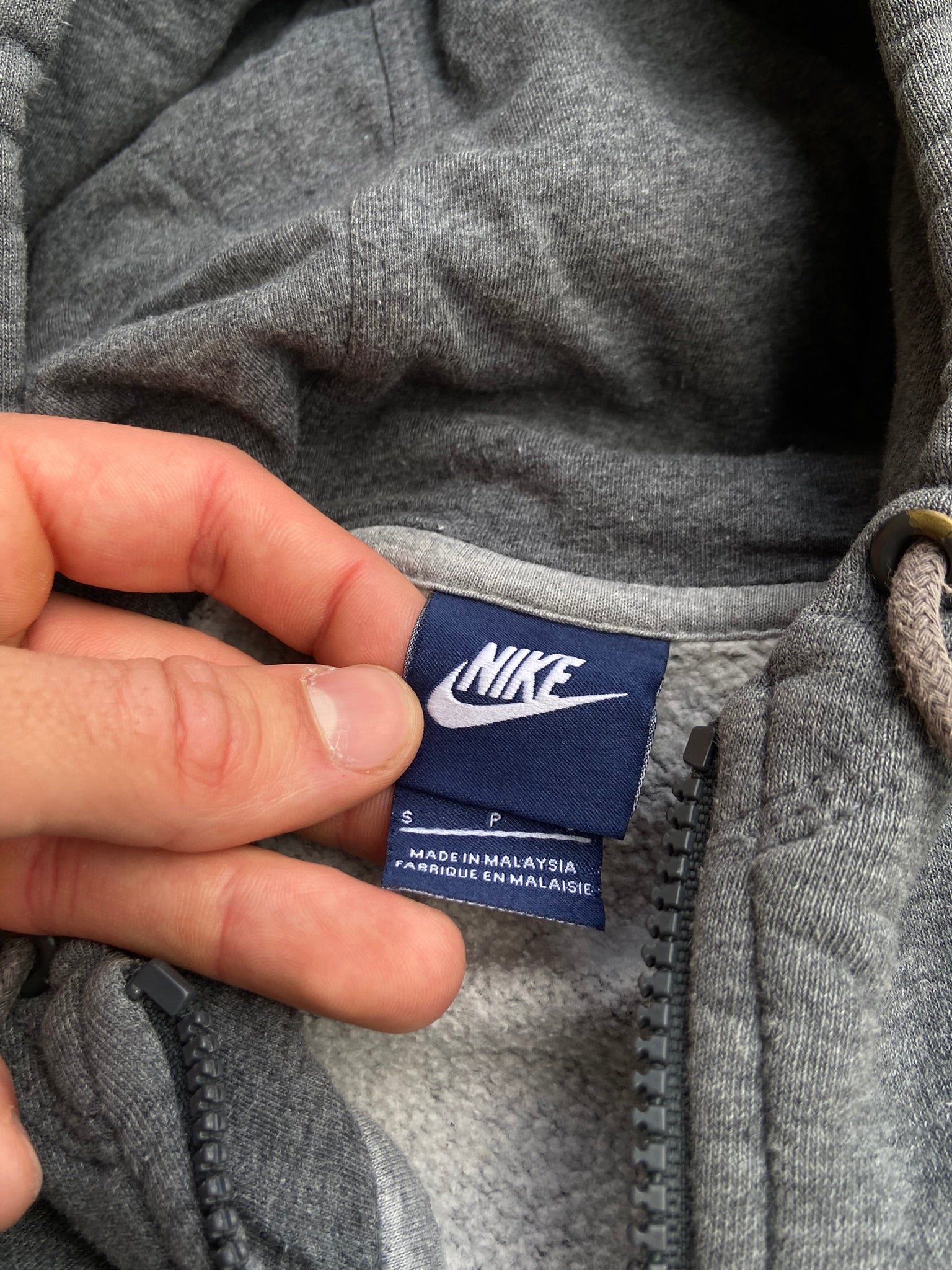 Bluza Nike Zip Basic Szara "S"