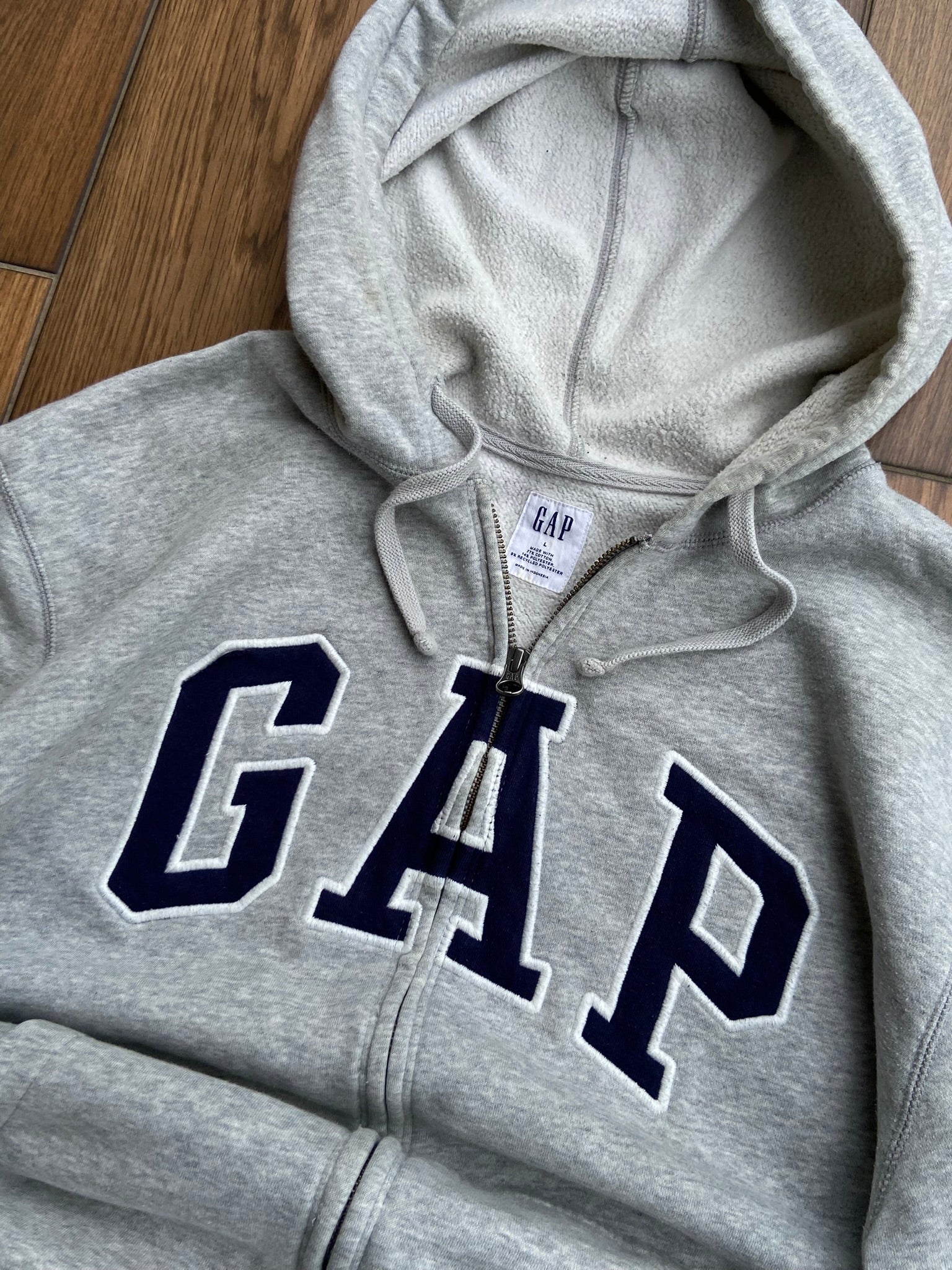 Bluza Gap Zip Szara "L"