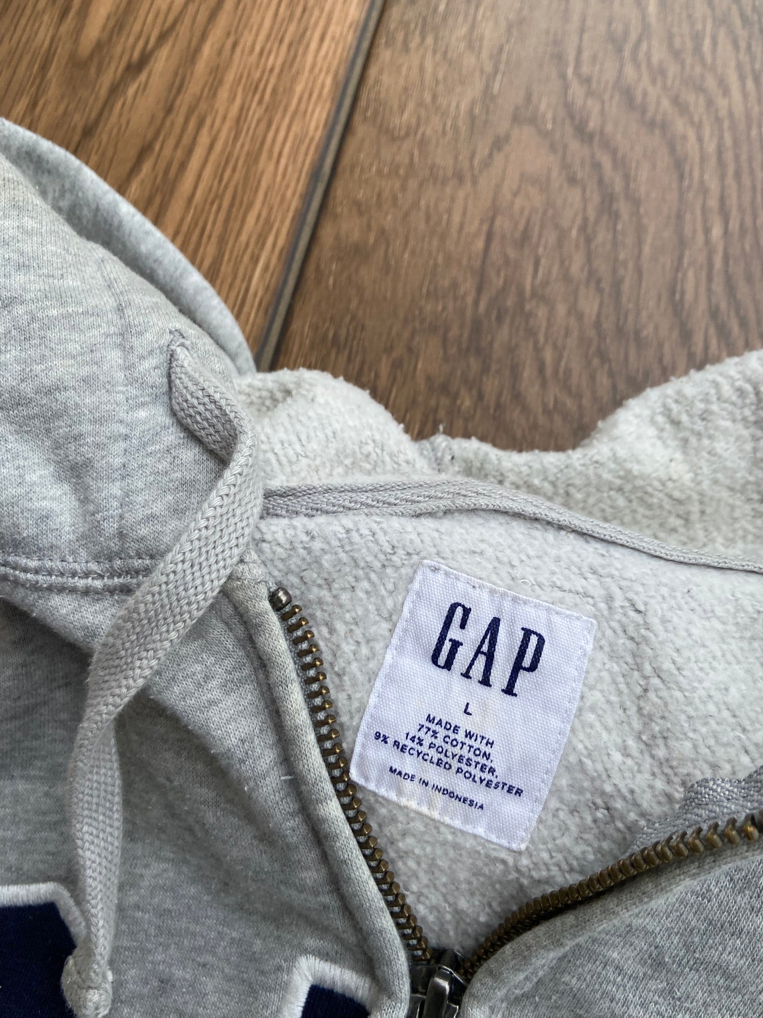 Bluza Gap Zip Szara "L"